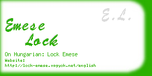 emese lock business card